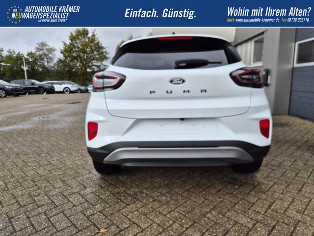Ford Puma Titanium 1.0 EcoBoost Hybrid 125PS Automatik Klimaautomatik Sitzheizung Lenkradheizung Frontscheibe beheizb. LED-Scheinwerfer Ford-Navi SYNC4 Bluetooth Apple CarPlay Android Auto PDC 17-LM 