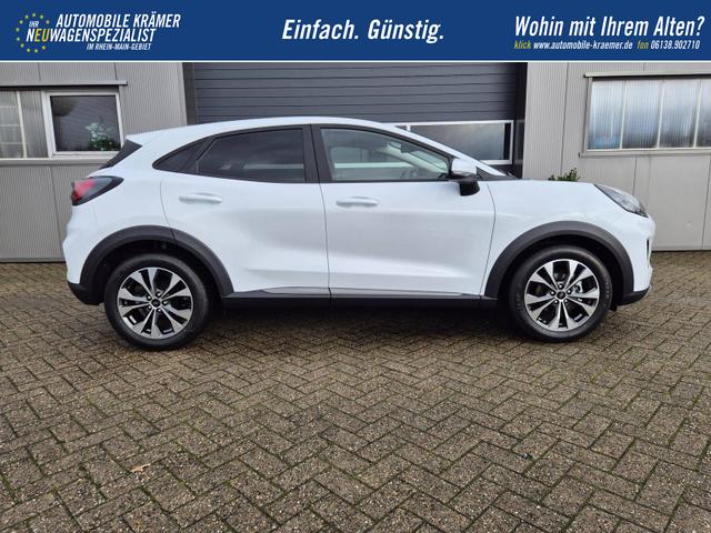 Ford Puma Titanium 1.0 EcoBoost Hybrid 125PS Automatik Klimaautomatik Sitzheizung Lenkradheizung Frontscheibe beheizb. LED-Scheinwerfer Ford-Navi SYNC4 Bluetooth Apple CarPlay Android Auto PDC 17-LM 