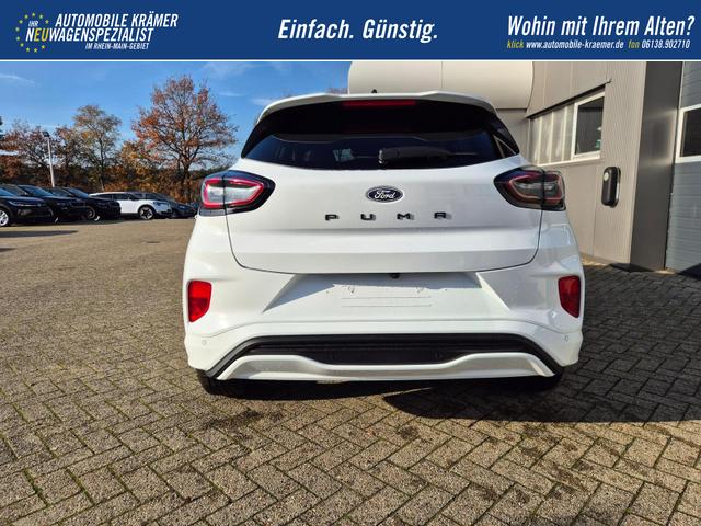 Ford Puma ST-Line X 1.0 EcoBoost Hybrid 125PS Automatik NEUES MODELL 360&deg;Kamera AbstandsTempomat el.Heckklappe Premium Leder (Sensico) B+O-Sound Klimaautomatik Sitzheizung Lenkradheizung Frontscheibe beheizb. Ford-Navi SYNC4 Bluetooth Apple CarPlay Android A 