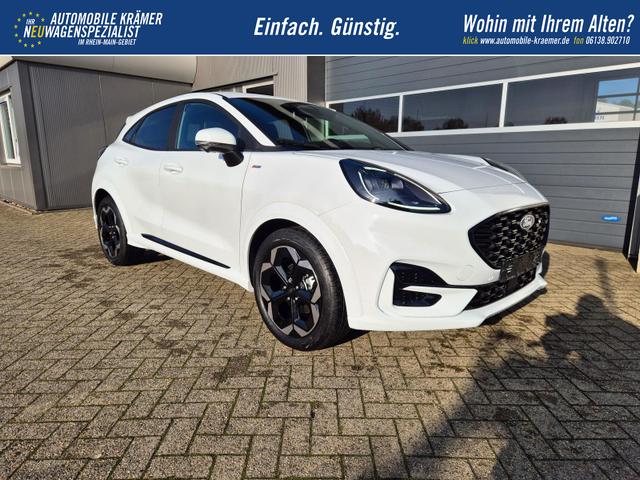 Ford Puma ST-Line X 1.0 EcoBoost Hybrid 125PS Automatik NEUES MODELL 360&deg;Kamera AbstandsTempomat el.Heckklappe Premium Leder (Sensico) B+O-Sound Klimaautomatik Sitzheizung Lenkradheizung Frontscheibe beheizb. Ford-Navi SYNC4 Bluetooth Apple CarPlay Android A 
