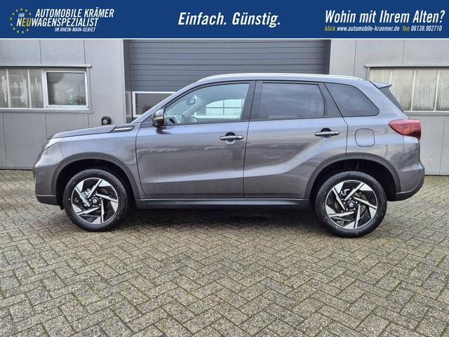 Suzuki Vitara Comfort+ 110PS Automatik MHEV 4x4 ALLGRIP 1.4 Boosterjet Allrad Teilleder Navi Klimaautomatik Sitzheizung ACC PDC v+h Rückf.Kamera Suzuki-Radio Apple CarPlay Android Auto Touchscreen 2xKeyless 17-LM 