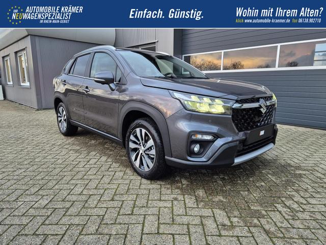 Suzuki S-Cross Comfort+ 110PS Automatik MHEV 4x4 ALLGRIP 1.4 Boosterjet Allrad Teilleder Navi Klimaautomatik Sitzheizung ACC PDC v+h 4x Kamera Suzuki-Radio Apple CarPlay Android Auto Touchscreen 2xKeyless 17-LM 