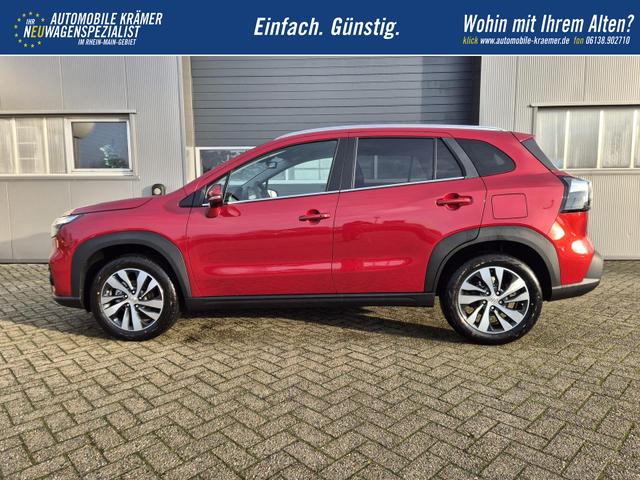 Suzuki S-Cross Comfort+ 110PS Automatik MHEV 4x4 ALLGRIP 1.4 Boosterjet Allrad Teilleder Navi Klimaautomatik Sitzheizung ACC PDC v+h 4x Kamera Suzuki-Radio Apple CarPlay Android Auto Touchscreen 2xKeyless 17-LM 