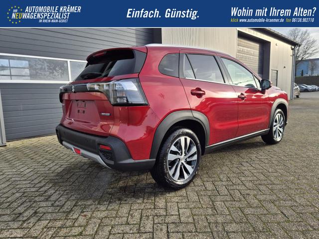 Suzuki S-Cross Comfort+ 110PS Automatik MHEV 4x4 ALLGRIP 1.4 Boosterjet Allrad Teilleder Navi Klimaautomatik Sitzheizung ACC PDC v+h 4x Kamera Suzuki-Radio Apple CarPlay Android Auto Touchscreen 2xKeyless 17-LM 