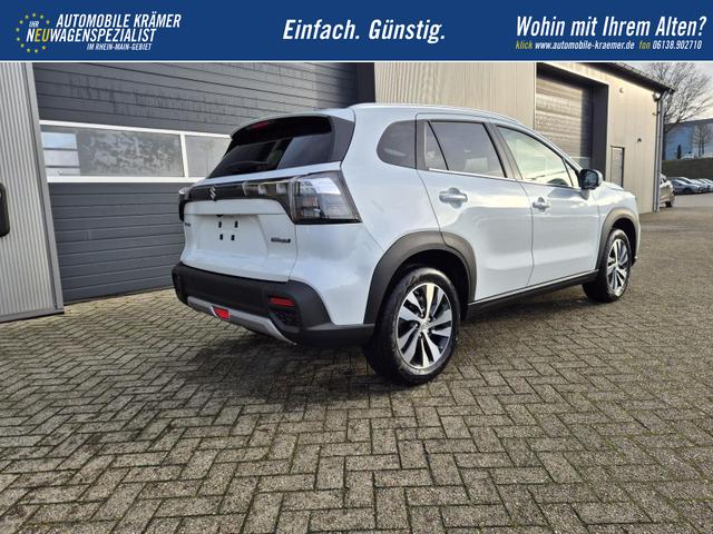 Suzuki S-Cross Comfort+ 110PS Automatik MHEV 4x4 ALLGRIP 1.4 Boosterjet Allrad Teilleder Navi Klimaautomatik Sitzheizung ACC PDC v+h 4x Kamera Suzuki-Radio Apple CarPlay Android Auto Touchscreen 2xKeyless 17-LM 