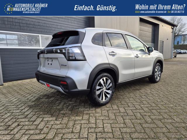 Suzuki S-Cross Comfort+ 110PS Automatik MHEV 4x4 ALLGRIP 1.4 Boosterjet Allrad Teilleder Navi Klimaautomatik Sitzheizung ACC PDC v+h 4x Kamera Suzuki-Radio Apple CarPlay Android Auto Touchscreen 2xKeyless 17-LM 