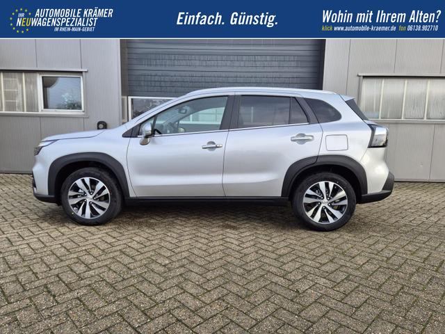 Suzuki S-Cross Comfort+ 110PS Automatik MHEV 4x4 ALLGRIP 1.4 Boosterjet Allrad Teilleder Navi Klimaautomatik Sitzheizung ACC PDC v+h 4x Kamera Suzuki-Radio Apple CarPlay Android Auto Touchscreen 2xKeyless 17-LM 