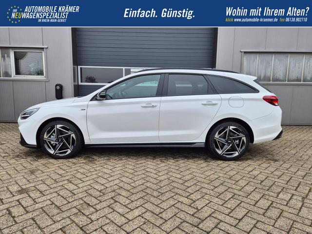 Hyundai i30 Kombi 1.6 T-GDI 150PS Automatik N-Line MY2026 Sitzheizung Lenkradheizung Klimaautomatik Navi 10,3"-Touchscreen Bluelink Apple CarPlay + Android Auto PDC v+h R&uuml;ckf.Kamera 18-LM 