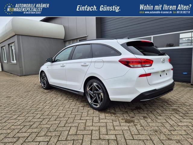 Hyundai i30 Kombi 1.6 T-GDI 150PS Automatik N-Line MY2026 Sitzheizung Lenkradheizung Klimaautomatik Navi 10,3"-Touchscreen Bluelink Apple CarPlay + Android Auto PDC v+h R&uuml;ckf.Kamera 18-LM 