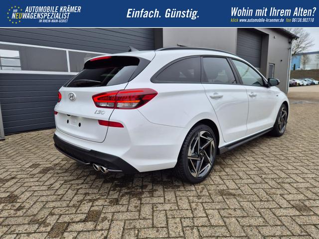 Hyundai i30 Kombi 1.6 T-GDI 150PS Automatik N-Line MY2026 Sitzheizung Lenkradheizung Klimaautomatik Navi 10,3"-Touchscreen Bluelink Apple CarPlay + Android Auto PDC v+h R&uuml;ckf.Kamera 18-LM 
