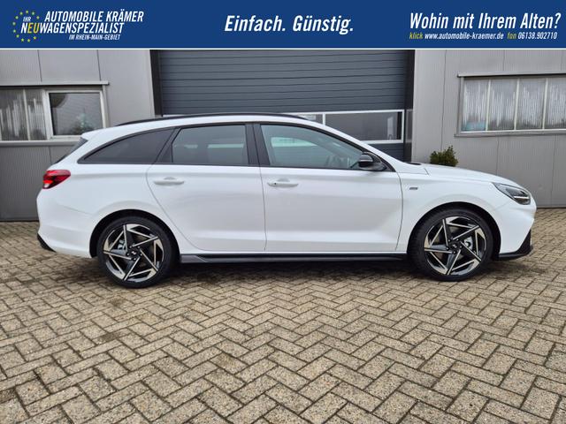 Hyundai i30 Kombi 1.6 T-GDI 150PS Automatik N-Line MY2026 Sitzheizung Lenkradheizung Klimaautomatik Navi 10,3"-Touchscreen Bluelink Apple CarPlay + Android Auto PDC v+h R&uuml;ckf.Kamera 18-LM 