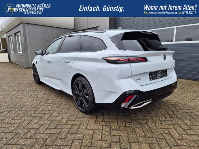 Peugeot 308 SW GT Exclusive 1.2 Hybrid 145PS Automatik Matrix-LED elektr. PanoDach Heckklappe Sitzheizung Lenkradheizung Navi 10" HD-Touchscreen wireless Apple CarPlay + Android Auto FOCAL-System 2x Keyless ACC 4x Kamera PDC v+h 18"LM 