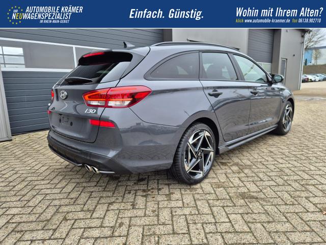 Hyundai i30 Kombi 1.6 T-GDI 150PS Automatik N-Line MY2026 Sitzheizung Lenkradheizung Klimaautomatik Navi 10,3"-Touchscreen Bluelink Apple CarPlay + Android Auto PDC v+h R&uuml;ckf.Kamera 18-LM 