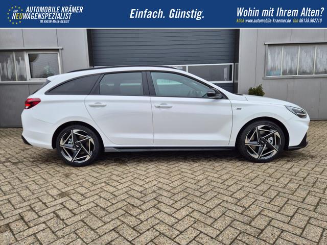 Hyundai i30 Kombi 1.6 T-GDI 150PS Automatik N-Line MY2026 Sitzheizung Lenkradheizung Klimaautomatik Navi 10,3"-Touchscreen Bluelink Apple CarPlay + Android Auto PDC v+h R&uuml;ckf.Kamera 18-LM 