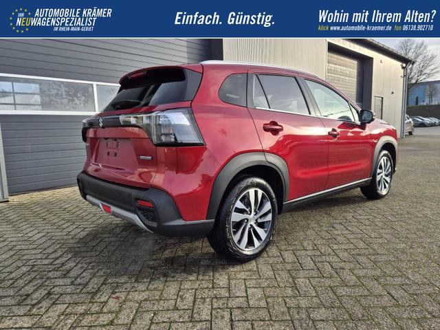 Suzuki S-Cross Comfort+ 110PS Automatik MHEV 4x4 ALLGRIP 1.4 Boosterjet Teilleder Navi Klimaautomatik Sitzheizung ACC PDC v+h 4x Kamera Suzuki-Radio Apple CarPlay Android Auto Touchscreen 2xKeyless 17-LM 