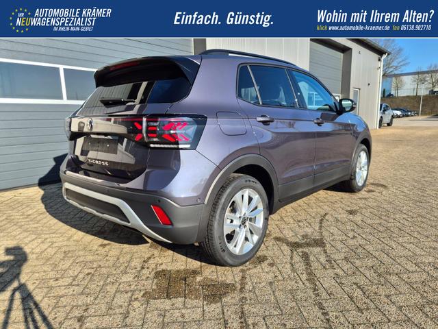 Volkswagen T-Cross 1.0 TSI 116PS DSG Life LED-Matrix-Scheinwerfer ACC Klimaautomatik Sitzheizung PDC v+h 17-LM abged.Scheiben 2xKeyless DAB+ Bluetooth Touchscreen Apple CarPlay Android Auto 