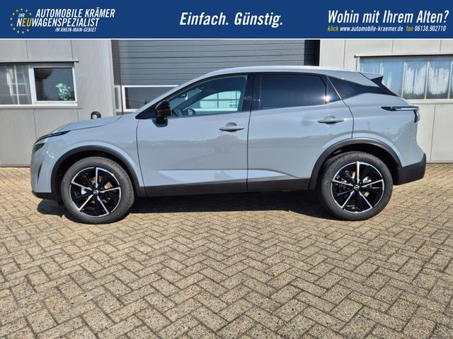 Nissan Qashqai 1.3 DIG-T MHEV 158 PS X-Tronic Tekna Voll-Leder Klimaautomatik PanoGlasdach Sitzheizung Lenkradheizung Navi Head-Up Display elektr. Heckklappe ACC PDC v+h 360&deg;Kamera DAB Bluetooth Touchscreen Apple CarPlay Android Auto 19"LM 