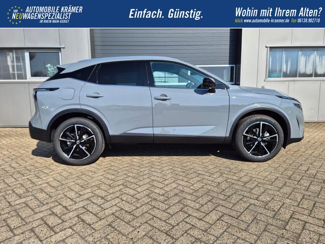 Nissan Qashqai 1.3 DIG-T MHEV 158 PS X-Tronic Tekna Voll-Leder Klimaautomatik PanoGlasdach Sitzheizung Lenkradheizung Navi Head-Up Display elektr. Heckklappe ACC PDC v+h 360&deg;Kamera DAB Bluetooth Touchscreen Apple CarPlay Android Auto 19"LM 