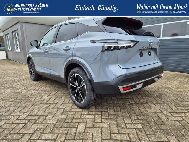 Nissan Qashqai 1.3 DIG-T MHEV 158 PS X-Tronic Tekna Voll-Leder Klimaautomatik PanoGlasdach Sitzheizung Lenkradheizung Navi Head-Up Display elektr. Heckklappe ACC PDC v+h 360&deg;Kamera DAB Bluetooth Touchscreen Apple CarPlay Android Auto 19"LM 