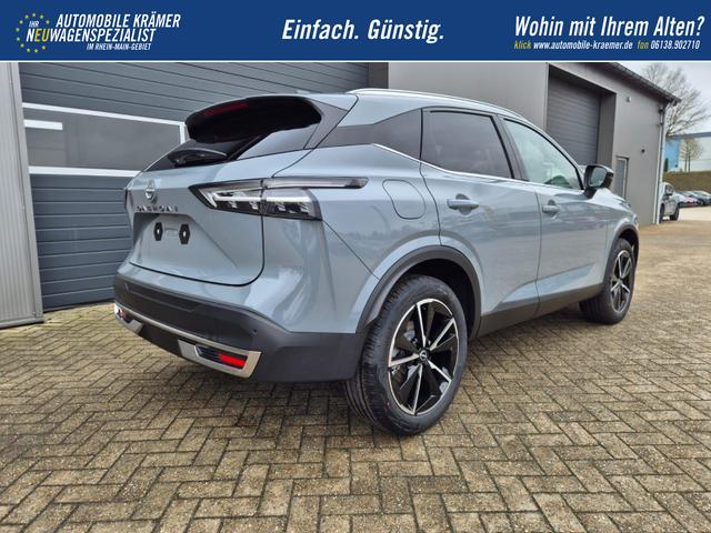 Nissan Qashqai 1.3 DIG-T MHEV 158 PS X-Tronic Tekna Voll-Leder Klimaautomatik PanoGlasdach Sitzheizung Lenkradheizung Navi Head-Up Display elektr. Heckklappe ACC PDC v+h 360&deg;Kamera DAB Bluetooth Touchscreen Apple CarPlay Android Auto 19"LM 