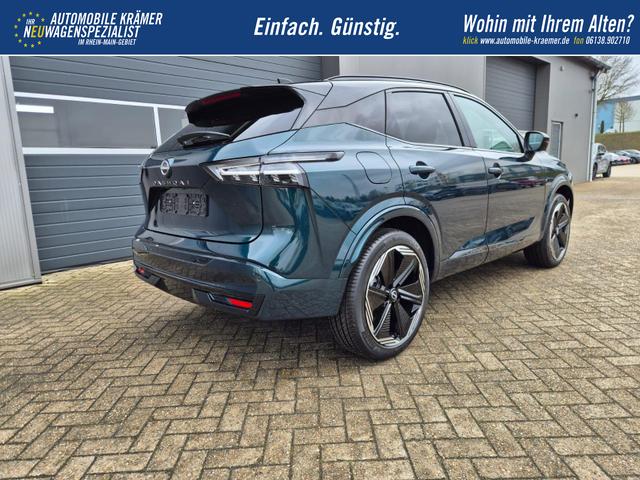 Nissan Qashqai 1.3 DIG-T MHEV 158 PS X-Tronic N-Design 20"Zoll Teil-Leder PanoGlasdach Klimaautomatik Sitzheizung Lenkradheizung Navi Head-Up Display elektr. Heckklappe ACC PDC v+h 360&deg;Kamera DAB Bluetooth Touchscreen Apple CarPlay Android Auto 