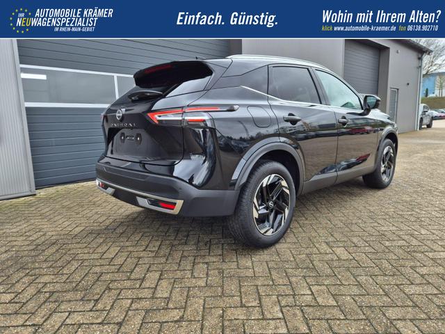 Nissan Qashqai 1.3 DIG-T MHEV 158 PS X-Tronic N-Connecta Teil-Leder PanoGlasdach Klimaautomatik Sitzheizung Lenkradheizung Navi ACC PDC v+h 360&deg;Kamera DAB Bluetooth Touchscreen Apple CarPlay Android Auto 18"LM 
