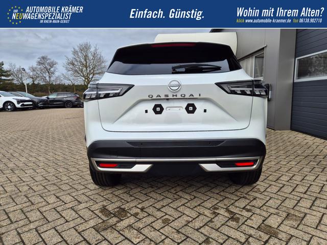 Nissan Qashqai 1.3 DIG-T MHEV 140PS Tekna Voll-Leder Klimaautomatik PanoGlasdach Sitzheizung Lenkradheizung Navi Head-Up Display elektr. Heckklappe ACC PDC v+h 360&deg;Kamera DAB Bluetooth Touchscreen Apple CarPlay Android Auto 19"LM 