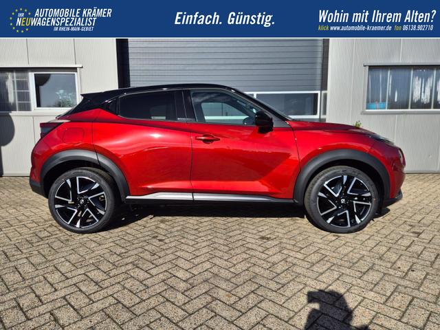 Nissan Juke 1.0 DIG-T 114PS N-Design Automatik Teil-Leder Klimaautomatik Sitzheizung Lenkradheizung PDC v+h R&uuml;ckf.Kamera Navi 19"LM Bluetooth Touchscreen Apple CarPlay Android Auto 