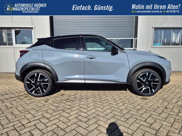 Nissan Juke 1.0 DIG-T 114PS N-Design Automatik Teil-Leder Klimaautomatik Sitzheizung Lenkradheizung PDC v+h R&uuml;ckf.Kamera Navi 19"LM Bluetooth Touchscreen Apple CarPlay Android Auto 