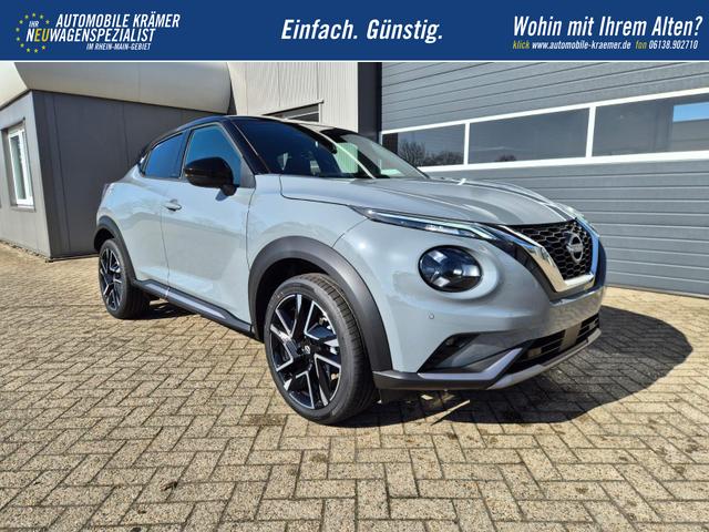 Nissan Juke 1.0 DIG-T 114PS N-Design Automatik Teil-Leder Klimaautomatik Sitzheizung Lenkradheizung PDC v+h R&uuml;ckf.Kamera Navi 19"LM Bluetooth Touchscreen Apple CarPlay Android Auto 