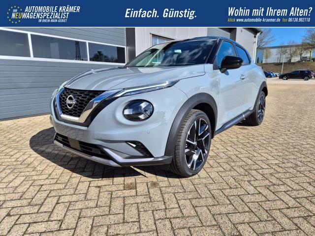 Nissan Juke 1.0 DIG-T 114PS N-Design Automatik Teil-Leder Klimaautomatik Sitzheizung Lenkradheizung PDC v+h R&uuml;ckf.Kamera Navi 19"LM Bluetooth Touchscreen Apple CarPlay Android Auto 