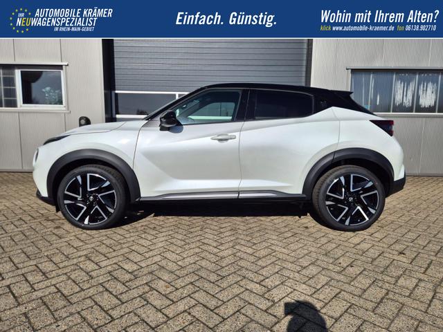 Nissan Juke 1.0 DIG-T 114PS N-Design Automatik Teil-Leder Klimaautomatik Sitzheizung Lenkradheizung PDC v+h R&uuml;ckf.Kamera Navi 19"LM Bluetooth Touchscreen Apple CarPlay Android Auto 