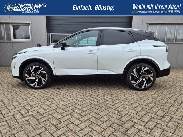 Nissan Qashqai 1.3 DIG-T MHEV 158 PS X-Tronic Tekna Premium Paket 20"LM Teil-Leder PanoGlasdach Klimaautomatik Sitzheizung Lenkradheizung Navi Head-Up Display elektr. Heckklappe ACC PDC v+h 360&deg;Kamera DAB Bluetooth Touchscreen Apple CarPlay Android Auto 