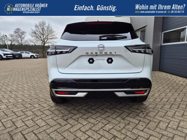 Nissan Qashqai 1.3 DIG-T MHEV 158 PS X-Tronic Tekna Premium Paket 20"LM Teil-Leder PanoGlasdach Klimaautomatik Sitzheizung Lenkradheizung Navi Head-Up Display elektr. Heckklappe ACC PDC v+h 360&deg;Kamera DAB Bluetooth Touchscreen Apple CarPlay Android Auto 