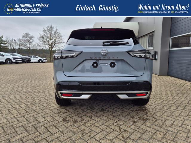 Nissan Qashqai 1.3 DIG-T MHEV 158 PS X-Tronic Tekna Premium Paket 20"LM Teil-Leder PanoGlasdach Klimaautomatik Sitzheizung Lenkradheizung Navi Head-Up Display elektr. Heckklappe ACC PDC v+h 360&deg;Kamera DAB Bluetooth Touchscreen Apple CarPlay Android Auto 