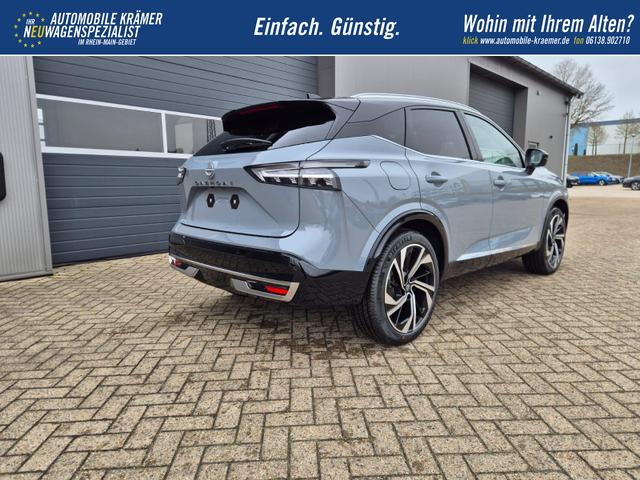 Nissan Qashqai 1.3 DIG-T MHEV 158 PS X-Tronic Tekna Premium Paket 20"LM Teil-Leder PanoGlasdach Klimaautomatik Sitzheizung Lenkradheizung Navi Head-Up Display elektr. Heckklappe ACC PDC v+h 360&deg;Kamera DAB Bluetooth Touchscreen Apple CarPlay Android Auto 