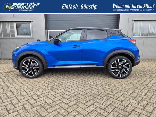 Nissan Juke 1.0 DIG-T 114PS N-Design Automatik Teil-Leder Klimaautomatik Sitzheizung Lenkradheizung PDC v+h R&uuml;ckf.Kamera Navi 19"LM Bluetooth Touchscreen Apple CarPlay Android Auto 