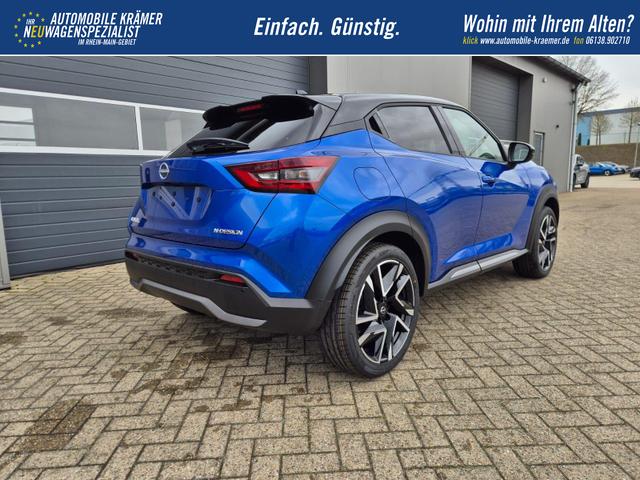 Nissan Juke 1.0 DIG-T 114PS N-Design Automatik Teil-Leder Klimaautomatik Sitzheizung Lenkradheizung PDC v+h R&uuml;ckf.Kamera Navi 19"LM Bluetooth Touchscreen Apple CarPlay Android Auto 