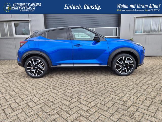 Nissan Juke 1.0 DIG-T 114PS N-Design Automatik Teil-Leder Klimaautomatik Sitzheizung Lenkradheizung PDC v+h R&uuml;ckf.Kamera Navi 19"LM Bluetooth Touchscreen Apple CarPlay Android Auto 