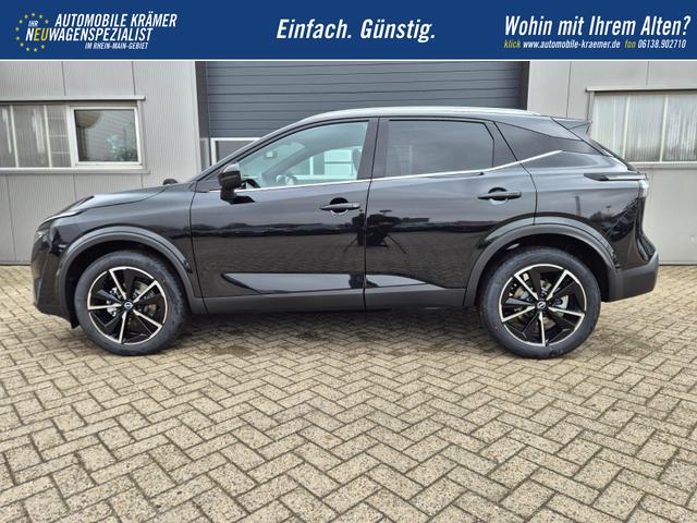 Nissan Qashqai 1.3 DIG-T MHEV 158 PS X-Tronic Tekna Voll-Leder Klimaautomatik PanoGlasdach Sitzheizung Lenkradheizung Navi Head-Up Display elektr. Heckklappe ACC PDC v+h 360&deg;Kamera DAB Bluetooth Touchscreen Apple CarPlay Android Auto 19"LM 