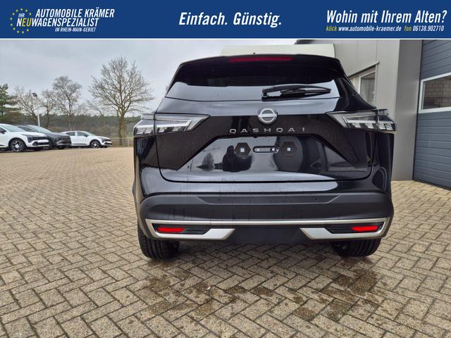 Nissan Qashqai 1.3 DIG-T MHEV 158 PS X-Tronic Tekna Voll-Leder Klimaautomatik PanoGlasdach Sitzheizung Lenkradheizung Navi Head-Up Display elektr. Heckklappe ACC PDC v+h 360&deg;Kamera DAB Bluetooth Touchscreen Apple CarPlay Android Auto 19"LM 
