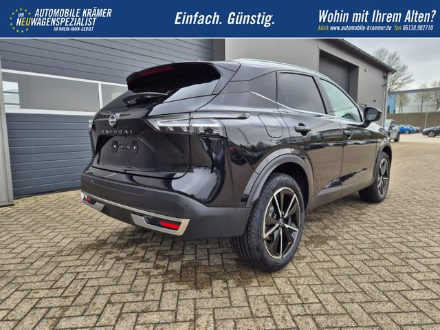 Nissan Qashqai 1.3 DIG-T MHEV 158 PS X-Tronic Tekna Voll-Leder Klimaautomatik PanoGlasdach Sitzheizung Lenkradheizung Navi Head-Up Display elektr. Heckklappe ACC PDC v+h 360&deg;Kamera DAB Bluetooth Touchscreen Apple CarPlay Android Auto 19"LM 