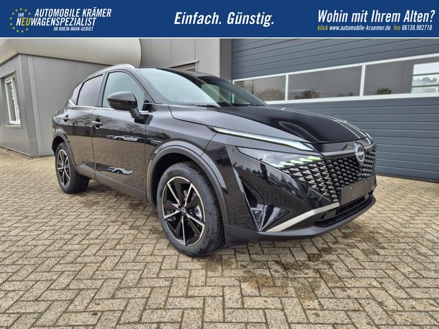 Nissan Qashqai 1.3 DIG-T MHEV 158 PS X-Tronic Tekna Voll-Leder Klimaautomatik PanoGlasdach Sitzheizung Lenkradheizung Navi Head-Up Display elektr. Heckklappe ACC PDC v+h 360&deg;Kamera DAB Bluetooth Touchscreen Apple CarPlay Android Auto 19"LM 