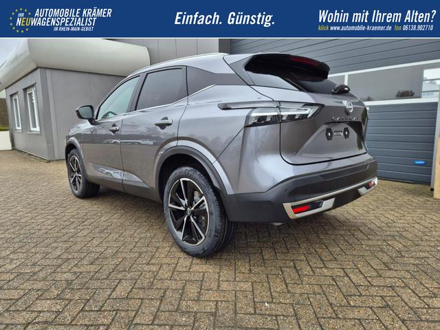 Nissan Qashqai 1.3 DIG-T MHEV 158 PS X-Tronic Tekna Voll-Leder Klimaautomatik PanoGlasdach Sitzheizung Lenkradheizung Navi Head-Up Display elektr. Heckklappe ACC PDC v+h 360&deg;Kamera DAB Bluetooth Touchscreen Apple CarPlay Android Auto 19"LM 