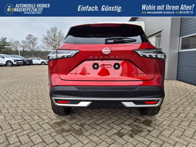 Nissan Qashqai 1.3 DIG-T MHEV 158 PS X-Tronic Tekna Voll-Leder Klimaautomatik PanoGlasdach Sitzheizung Lenkradheizung Navi Head-Up Display elektr. Heckklappe ACC PDC v+h 360&deg;Kamera DAB Bluetooth Touchscreen Apple CarPlay Android Auto 19"LM 