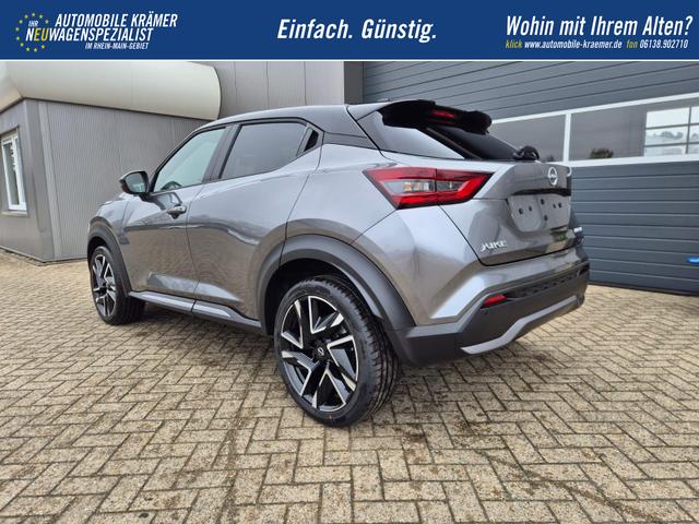 Nissan Juke 1.0 DIG-T 114PS N-Design Automatik Teil-Leder Klimaautomatik Sitzheizung Lenkradheizung PDC v+h R&uuml;ckf.Kamera Navi 19"LM Bluetooth Touchscreen Apple CarPlay Android Auto 