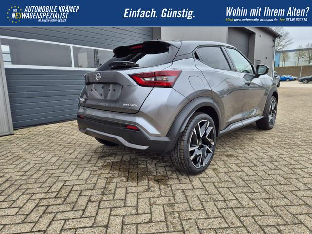Nissan Juke 1.0 DIG-T 114PS N-Design Automatik Teil-Leder Klimaautomatik Sitzheizung Lenkradheizung PDC v+h R&uuml;ckf.Kamera Navi 19"LM Bluetooth Touchscreen Apple CarPlay Android Auto 