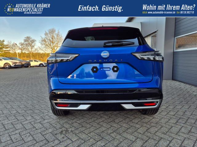 Nissan Qashqai 1.3 DIG-T MHEV 158 PS X-Tronic Tekna Premium Paket 20"LM Teil-Leder PanoGlasdach Klimaautomatik Sitzheizung Lenkradheizung Navi Head-Up Display elektr. Heckklappe ACC PDC v+h 360&deg;Kamera DAB Bluetooth Touchscreen Apple CarPlay Android Auto 