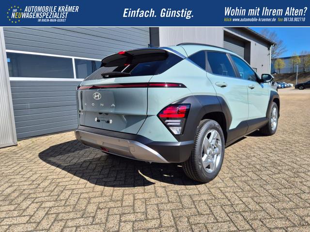 Hyundai KONA Trend 1.6 T-GDI 150PS Automatik MY2026 Voll-LED-Projektionsscheinw. mit LED-Lichtband Sitzheizung v+h Lenkradheizung ACC Klimaautomatik Navi Touchscreen DAB+ Apple CarPlay + Android Auto PDC R&uuml;ckf.Kamera 2xKeyless 17-LM 