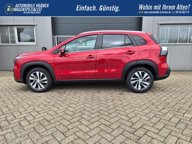 Suzuki S-Cross Comfort+ 110PS Automatik MHEV 1.4 Boosterjet Teilleder Navi Klimaautomatik Sitzheizung ACC PDC v+h 4x Kamera Suzuki-Radio Apple CarPlay Android Auto Touchscreen 2xKeyless 17-LM 